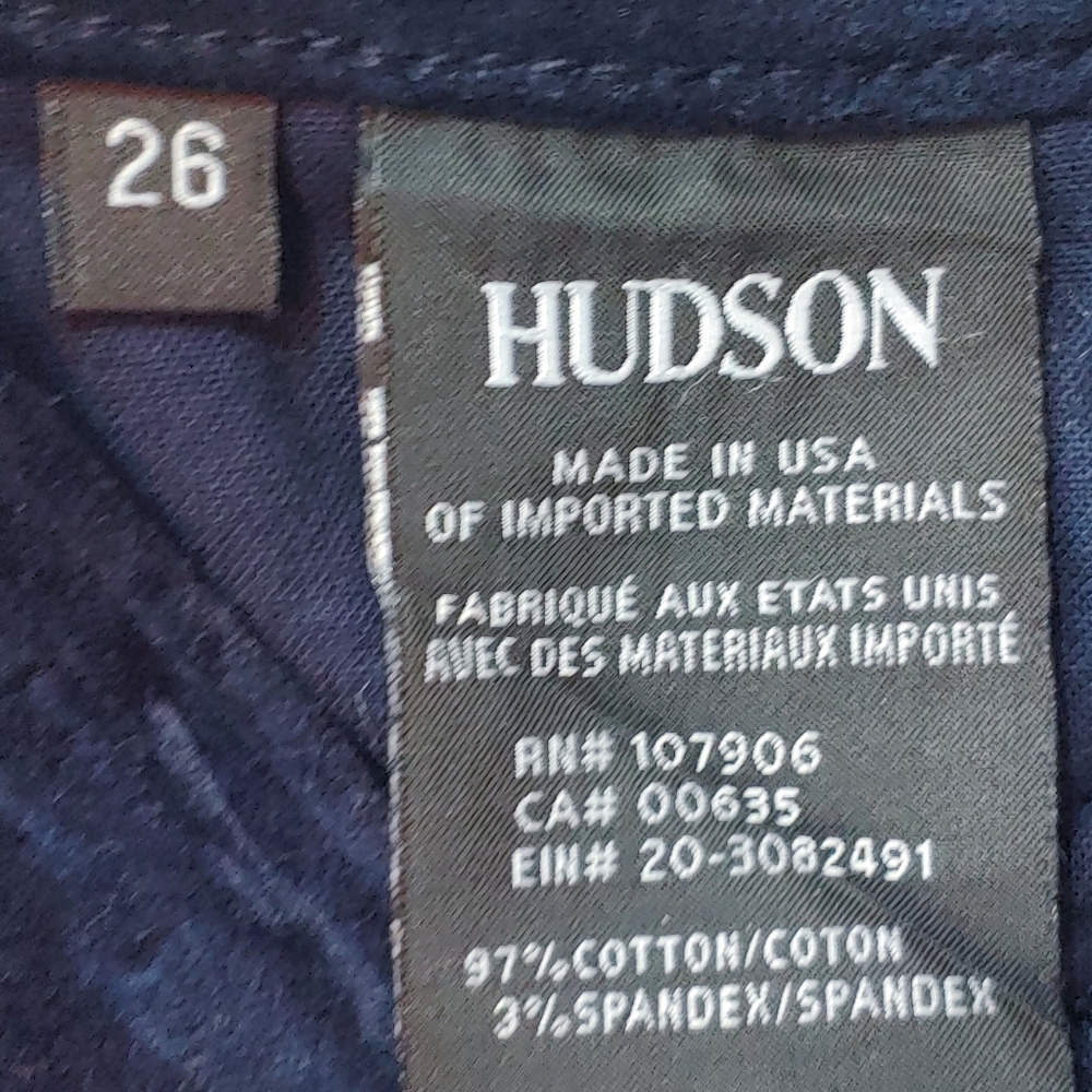 HUDSON Velour Jean High Rise Brix‎ Cropped Boot 26 - Picture 5 of 8